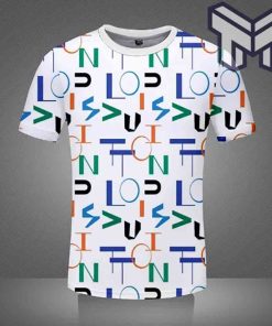 louis-vuitton-shirt-louis-vuitton-multicolor-pattern-white-t-shirt-luxury-brand-outfit-for-men-women