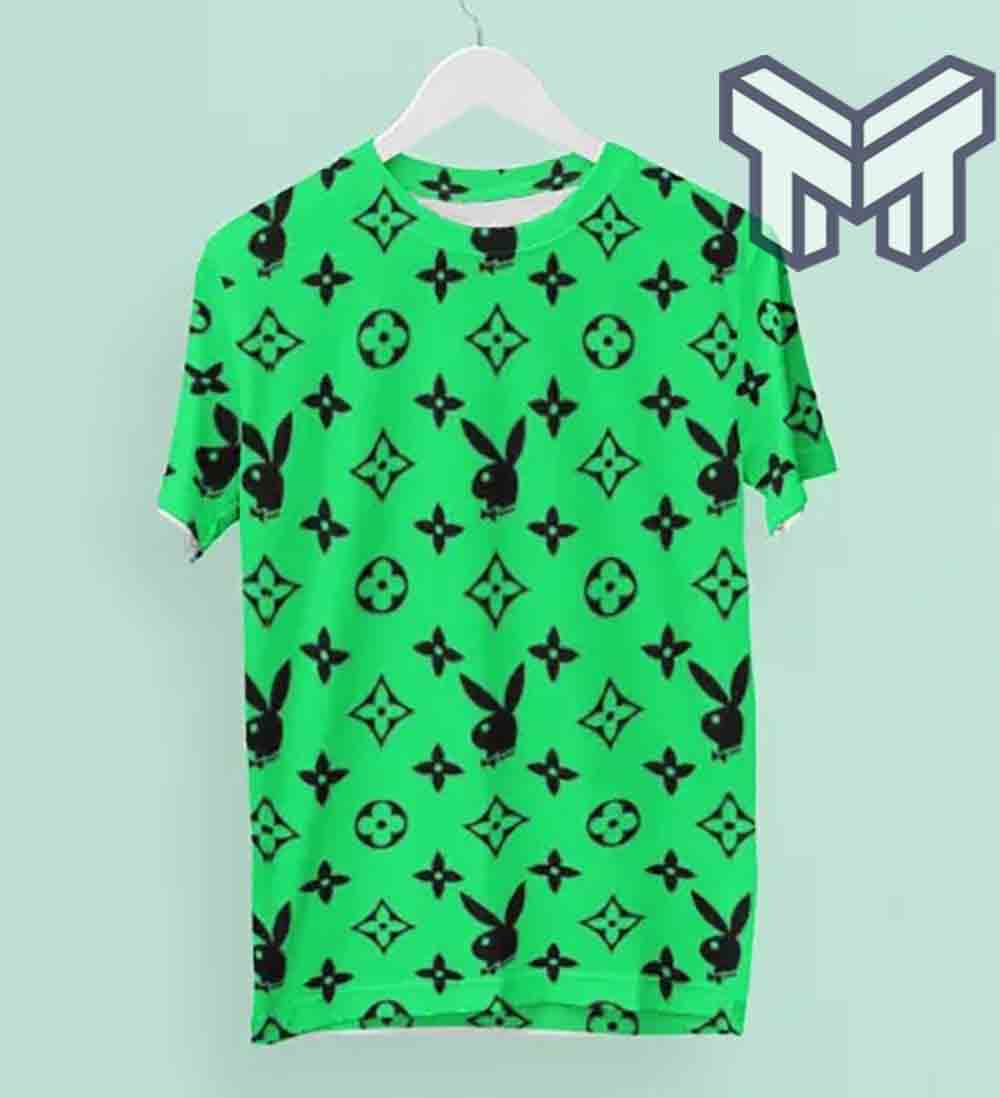Louis Vuitton Shirt, Louis Vuitton Playboy Light Green Luxury Brand Premium  T-Shirt Outfit - Muranotex Store