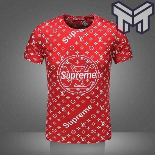 louis-vuitton-shirt-louis-vuitton-supreme-red-premium-outfit-luxury-brand-t-shirt-for-men-women