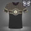 Louis Vuitton Shirt, Louis Vuitton Yellow Logo Brown Luxury Brand