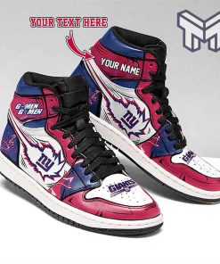 Air jD1, New York Giants 2 NFL Football High Retro Air Force Jordan 1 Customized Shoes