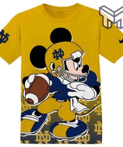 Ncaa notre dame fighting irish mickey 3D T-Shirt ,All Over 3D Printed Shirts