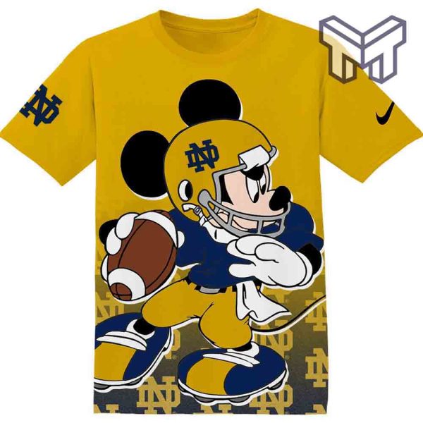Ncaa notre dame fighting irish mickey 3D T-Shirt ,All Over 3D Printed Shirts