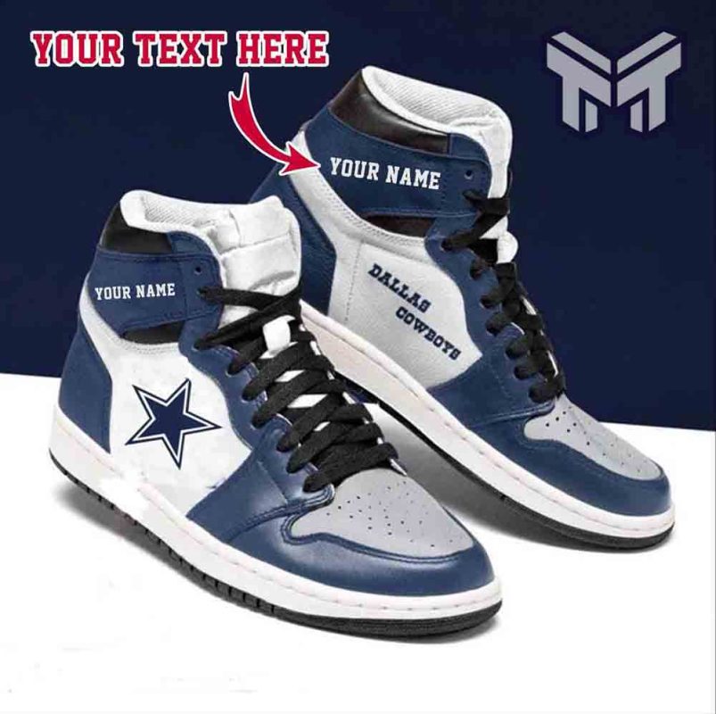 Dallas Cowboys Louis Vuitton Custom Name Air Force 1 Shoes