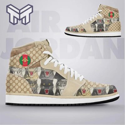 air-jd1-gucci-panther-beige-luxury-brand-high-air-jordan-sneaker-shoes