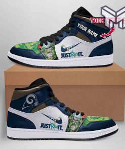 air-jd1-rick-and-morty-los-angeles-rams-nfl-football-high-retro-air-force-jordan-1-customized-shoes