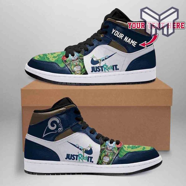 air-jd1-rick-and-morty-los-angeles-rams-nfl-football-high-retro-air-force-jordan-1-customized-shoes