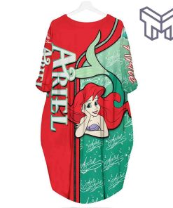 ariel-princess-little-mermaid-batwing-pocket-dress-outfits-women-batwing-pocket-dress