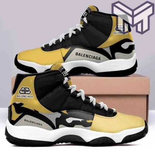 balenciaga-black-gold-air-jordan-11-sneakers-shoes-hot-2022-gifts-for-men-women