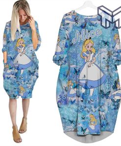 blue-butterfly-alice-in-wonderland-batwing-pocket-dress-outfits-women-batwing-pocket-dress
