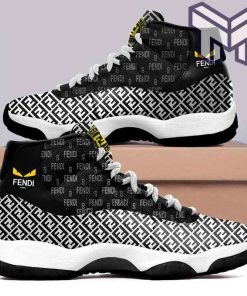 fendi-eyes-black-white-air-jordan-11-sneakers-shoes-hot-2022-gifts-for-men-women