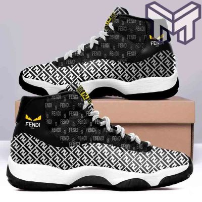 fendi-eyes-black-white-air-jordan-11-sneakers-shoes-hot-2022-gifts-for-men-women