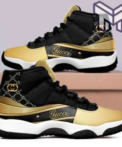 gucci-jordan-11-gucci-black-gold-air-jordan-11-sneakers-shoes-hot-2022-gifts-for-men-women-e2y