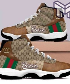 gucci-jordan-11-gucci-brown-air-jordan-11-sneakers-shoes-hot-gifts-for-men-women