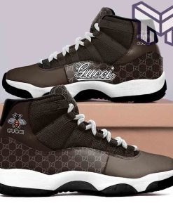 gucci-jordan-11-gucci-brown-bee-air-jordan-11-sneakers-shoes-hot-2022-gifts-for-men-women