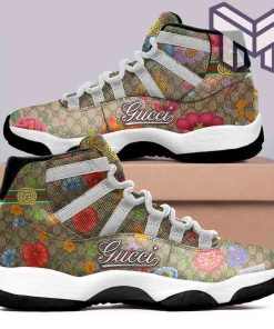 gucci-jordan-11-gucci-flower-air-jordan-11-sneakers-shoes-hot-2022-for-men-women