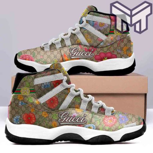 gucci-jordan-11-gucci-flower-air-jordan-11-sneakers-shoes-hot-2022-for-men-women