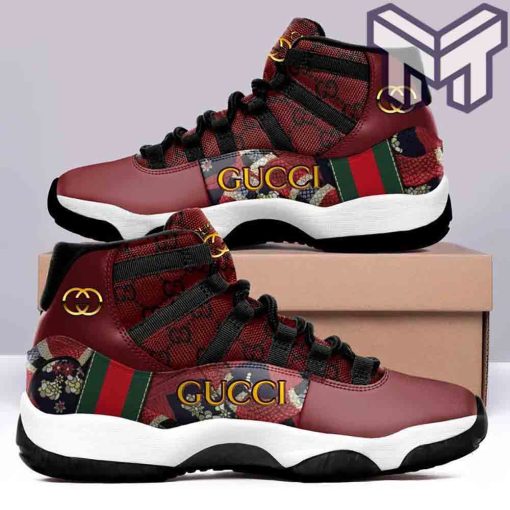 gucci-jordan-11-gucci-red-air-jordan-11-sneakers-shoes-hot-2022-for-men-women