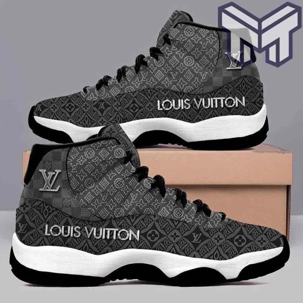 NEW FASHION] Louis Vuitton Air Jordan 11 Sneakers Shoes Hot 2023 LV Grey  Gifts For Men