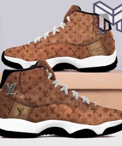 louis-vuitton-jordan-11-louis-vuitton-paris-brown-air-jordan-11-sneakers-shoes-hot-2023-lv-gifts-for-men-women