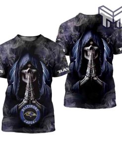 mens-baltimore-ravens-t-shirts-background-skull-smoke-3d-all-over-printed-shirts