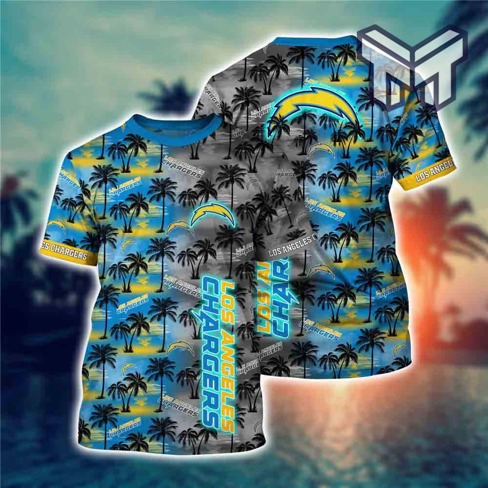 Mens Los Angeles Chargers T-Shirt Palm Trees Graphic, 3D All Over Printed  Shirts - Muranotex Store