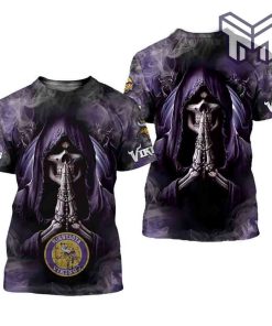 mens-minnesota-vikings-t-shirts-background-skull-smoke-3d-all-over-printed-shirts