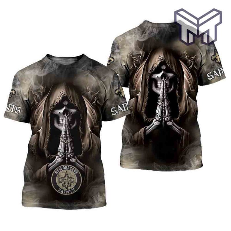 mens-new-orleans-saints-t-shirts-background-skull-smoke-3d-all-over-printed-shirts