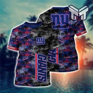 Mens New York Giants T-Shirt Palm Trees Graphic 3D All Over Printed Shirts  - Muranotex Store