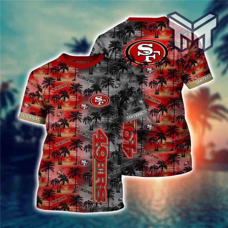 mens-san-francisco-49ers-t-shirt-palm-trees-graphic-3d-all-over-printed-shirts