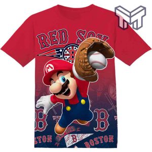 mlb-boston-red-sox-super-mario-3d-t-shirt-all-over-3d-printed-shirts