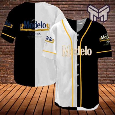 modelo-baseball-jersey-modelo-especial-beer-lover-baseball-shirt-black-white-modelo-baseball-jerseybeer-lovers-shirtmodelo-shirt-men1