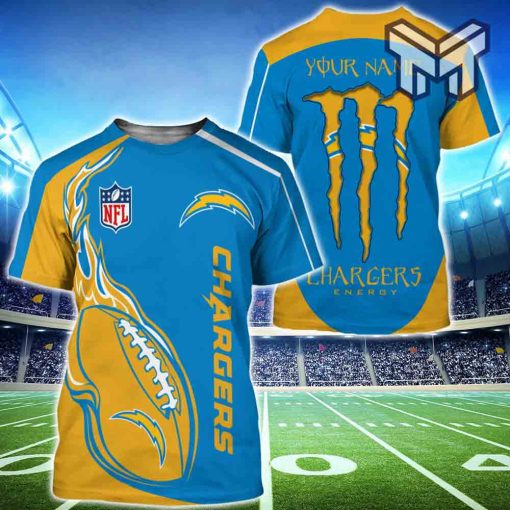 monster-energy-los-angeles-chargers-t-shirts-men-custom-name-3d-all-over-printed-shirts