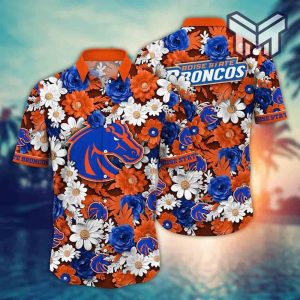 Ncaa Boise State Broncos Baby Yoda Orange Blue Trendy Hawaiian Shirt Aloha  Shirt - Trendy Aloha