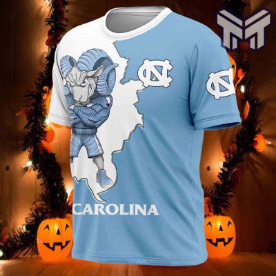 ncaa-north-carolina-tar-heels-t-shirts-mascot-3d-t-shirt-all-over-3d-printed-shirts