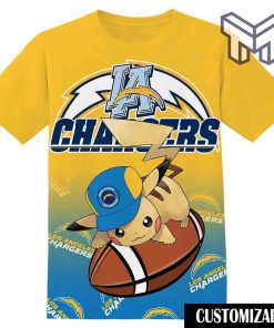 nfl-los-angeles-chargers-pokemon-pikachu-3d-t-shirt-all-over-3d-printed-shirts