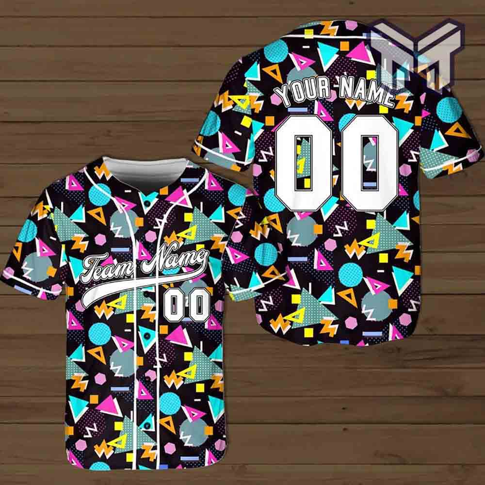 Louis vuitton multicolor baseball jersey shirt lv luxury clothing clothes  sport for men women hot 2023 - Muranotex Store