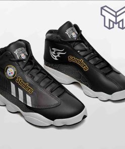 pittsburgh-steelers-air-jordan-13white-black-j13-shoes-gift-for-fans-pittsburgh-steelers-logo-on-the-shoes-type02