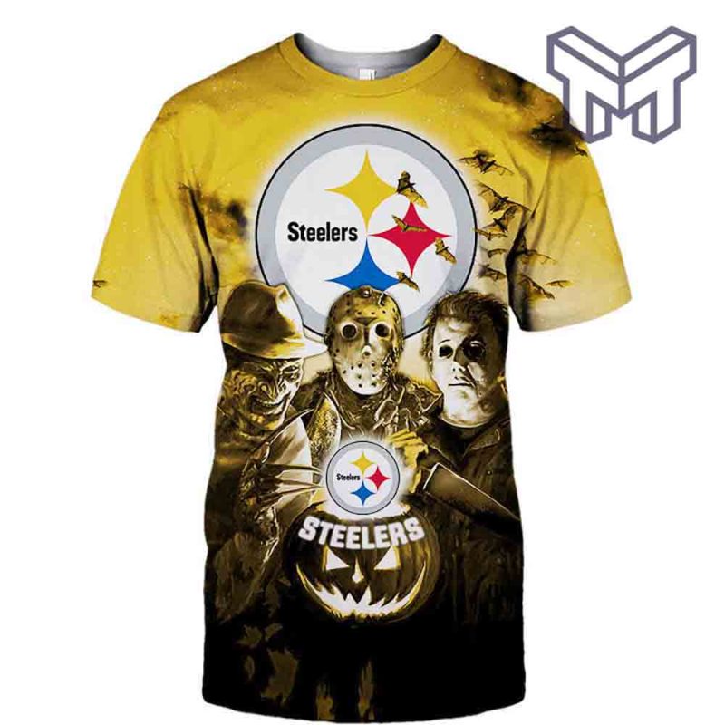 Pittsburgh Steelers T-Shirt 3D Halloween Horror Night T Shirt 3D All Over  Printed Shirts - Muranotex Store