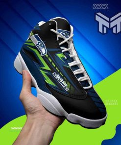 seattle-seahawks-air-jordan-13-nfl-white-black-j13-shoes