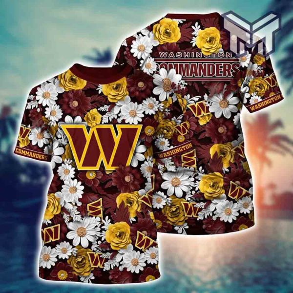 Washington Commanders Logo Hawaiian Shirt For Men And Women