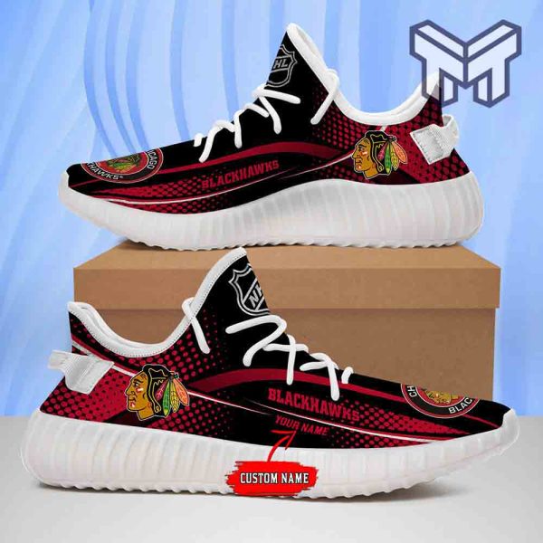 yeezys-sneakers-nhl-chicago-blackhawks-yeezys-boost-350-shoes-for-fans-custom-shoes