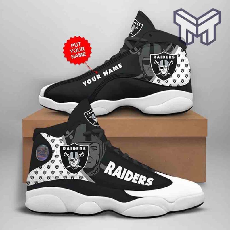 Custom Name Las Vegas Raiders NFL Fan Air Jordan 13 Shoes