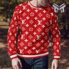 Louis Vuitton Red Sport Ugly Christmas Sweater