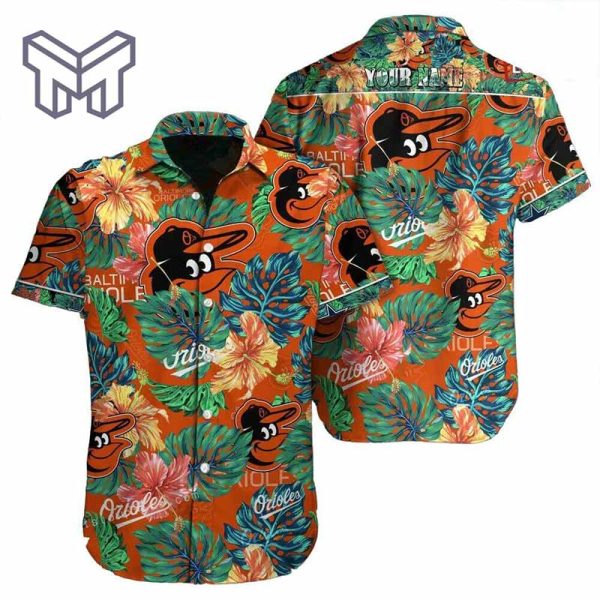 Personalized Baltimore Orioles Hawaiian Shirt For Summer Trip Sports Apparel New