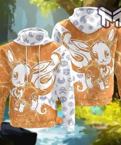 Tribal eevee premium 3D hoodie