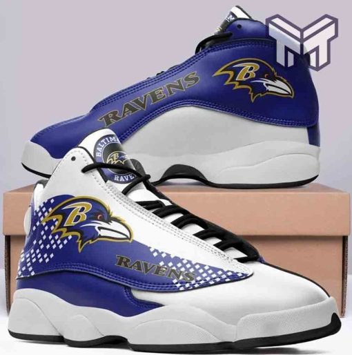baltimore-ravens-nfl-big-logo-fans-sport-air-jordan13-shoes