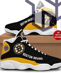 boston-bruins-yellow-and-black-nhl-retro-air-jordan13-shoes-custom-shoes