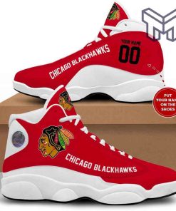 chicago-blackhawks-nhl-retro-air-jordan13-custom-shoes