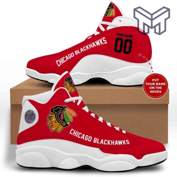 chicago-blackhawks-nhl-retro-air-jordan13-custom-shoes